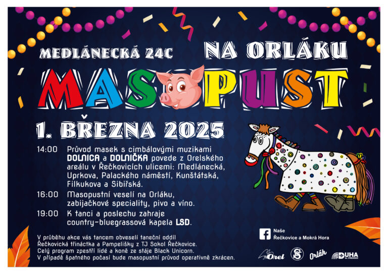 plakát masopustní veselí