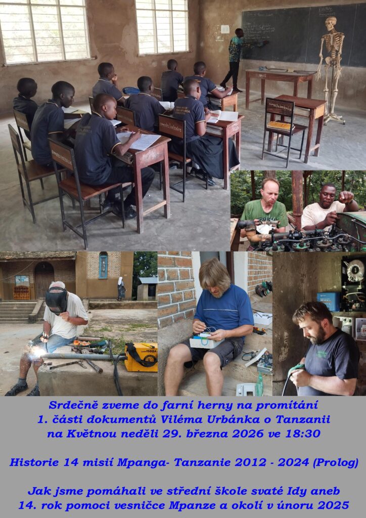 pozvánka na povídání a promítání o Tanzanii