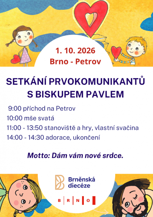 setkání prvokomunikantů s otcem biskupem